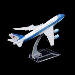 Mod�le d'avion de collection, 16cm, us air force one, boeing 747, moul� sous pression, cadeau de no�l ...