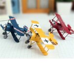 Avion en m�tal r�tro, mod�le de photographie, accessoires, jouets pour enfants, fer, avion r�tro, planeur, ...