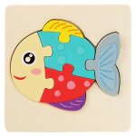 Ax - 21 - planche de puzzle 3d en bois pour enfants, puzzle tangram, vhicule de dessin anim, animaux, ...