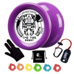Axe yoyo d2 super durable pour enfants, roulement a billes, gant, cordes
