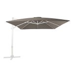 Axi apollo premium parasol d�port� blanc / taupe - parasol d�port� rectangulaire 300x300cm - parasol ...