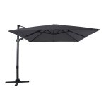 Axi apollo premium parasol d�port� gris / anthracite - parasol d�port� rectangulaire 300x300cm - parasol ...