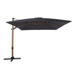 Axi apollo premium parasol d�port� marron / gris - parasol d�port� rectangulaire 300x300cm - parasol ...