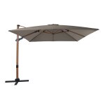 Axi apollo premium parasol d�port� marron / taupe - parasol d�port� rectangulaire 300x300cm - parasol ...