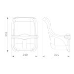 Axi baby swing seat grey / white