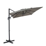 Axi coco parasol d�port� gris / taupe - parasol d�port� rectangulaire 200x300 cm - parasol pied d�port�, ...