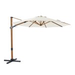 Axi cyrus premium parasol d�port� marron / beige - parasol d�port� rectangulaire Ø 300cm - parasol pied ...