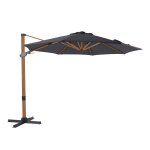 Axi cyrus premium parasol d�port� marron / gris - parasol d�port� rectangulaire Ø 300cm - parasol pied ...