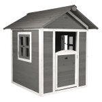Axi maison enfant beach lodge en gris maison de jeux en bois ffc pour les enfants maisonnette / cabane ...