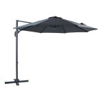 Axi marisol parasol d�port� anthracite / gris - parasol d�port� rectangulaire Ø 300cm - parasol pied ...