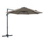 Axi marisol parasol d�port� anthracite / taupe - parasol d�port� rectangulaire Ø 300cm - parasol pied ...
