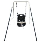 Axi metal baby balancoire avec siege anthracite cream