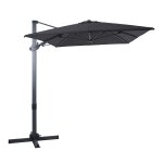 Axi milad premium parasol d�port� gris / anthracite - parasol d�port� rectangulaire 200x300cm - parasol ...