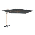 Axi nima parasol d�port� marron / gris - parasol d�port� rectangulaire 300x300 cm - parasol pied d�port�, ...