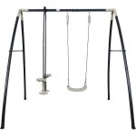 Axi set de balan�oire en m�tal en anthracite & cr�me 3 agr�s