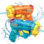 Ayu - 2pcs pistolet a eau, avec 300ml chacun et une porte de 8 - 10m pistolet a eau puissant, super ...