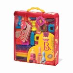 B toys - bristle blocks stackadoos a� 68 toy blocks in a storage pouch a� bpa free stem toys building ...