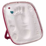 Baby art hello baby kit d' empreintes de pied burgundy rouge 3601092600