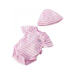 Baby born ¿ body rose et blanc avec bonnet - 1001 - habit poupée - 43 cm - zapf Baby born ¿ body rose et blanc avec bonnet - 1001 - habit poupée - 43 cm - zapf