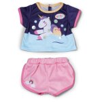 Baby born unicorn short pyjamas 43cm lingerie de nuit de poup�e