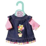 Baby dolly moda robe en jean pour poupe de 36 cm
