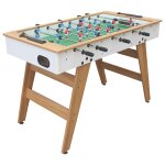 Baby - foot 120cm blanc et bois