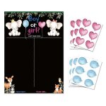 Baby shower jeu scratch off carte billets sexe annonce cartes garon ou fille