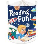Baby storage basket study reading fun laundry basket dirty foldable boy girl for clothes storage box ...