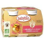 Babybio petits pots mirabelle et pomme 2x130g