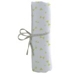 Babycalin drap housse jersey b�b� 70 x 140 cm imprim� noeuds vert