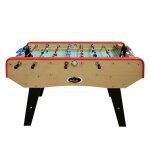 Babyfoot deluxe type bistrot - 151 x 77 x 91 cm - table de baby - foot avec barres t?l?scopiques et balles ...