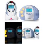 Babyphone blanc - bleu 4. 5w avec ecran digital excellent rapport qualit / prix piles et secteur avec ...