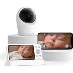 Babyphone vid�o - eufy security - eufy baby monitor - 4k uhd - ecran 5  - wifi hybride