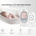 Babyphone vido sans fil 2 inches lcd screen bb moniteur ecoute bb camra de surveillance
