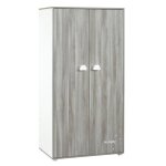 Babyprice armoire chambre bebe smile chene silex 2 portes