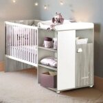 Babyprice lit bb combin evolutif smile chene silex
