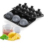 Bac a glaçons en forme de balle de golf avec couvercle en forme d'entonnoir, machine a glaçons en silicone, ... Bac a glaçons en forme de balle de golf avec couvercle en forme d'entonnoir, machine a glaçons en silicone, ...