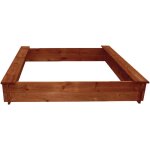 Bac a sable bois 120x120 cm