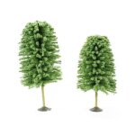 Bachmann trains 5 12 - 6 12 deciduous trees 2 per box - o scale.
