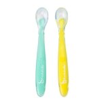 Badabulle lot de 2 cuilleres en silicone