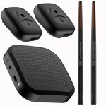 Baguettes de batterie a air virtuel electronique, ensemble de pédales, kit de batterie de réalité portable, ... Baguettes de batterie a air virtuel electronique, ensemble de pédales, kit de batterie de réalité portable, ...