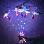 Baguette féerique lumineuse et clignotante, jouet pour enfant, 5 pièces, coloré, cadeau de fête Baguette féerique lumineuse et clignotante, jouet pour enfant, 5 pièces, coloré, cadeau de fête