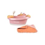 Baignoire baln�o smoby baby nurse pour poupon jusqu'� 42 cm rose avec led et jets