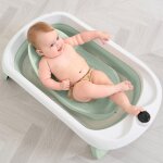 Baignoire bébé pliable - thermomètre et transat inclus - leaf - green superbe bebe Baignoire bébé pliable - thermomètre et transat inclus - leaf - green superbe bebe