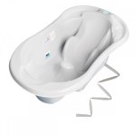 Baignoire bébé avec réducteur intégré gris + tuyau Baignoire bébé avec réducteur intégré gris + tuyau