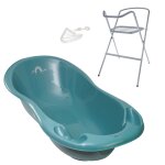 Baignoire bb thermomtre vert viride mto 102 cm + pied + tuyau