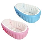 Baignoire gonflable pour b�b�s et enfants, bassin de douche de voyage pliable antid�rapant, produits ...