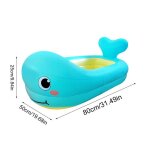 Baignoire gonflable en pvc pour tout - petits, baleine mignonne, anti - fuite, piscine pour enfants, ...