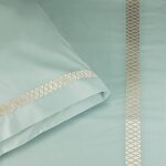 Bailet l009to - ve02brbe01 arts décor taie d'oreiller percale de coton vert d'eau 50 x 70 cm Bailet l009to - ve02brbe01 arts décor taie d'oreiller percale de coton vert d'eau 50 x 70 cm