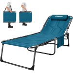 Bain de soleil pliants 5 positions rglable, chaise longue inclinable pliable, lit de camping pliant ...